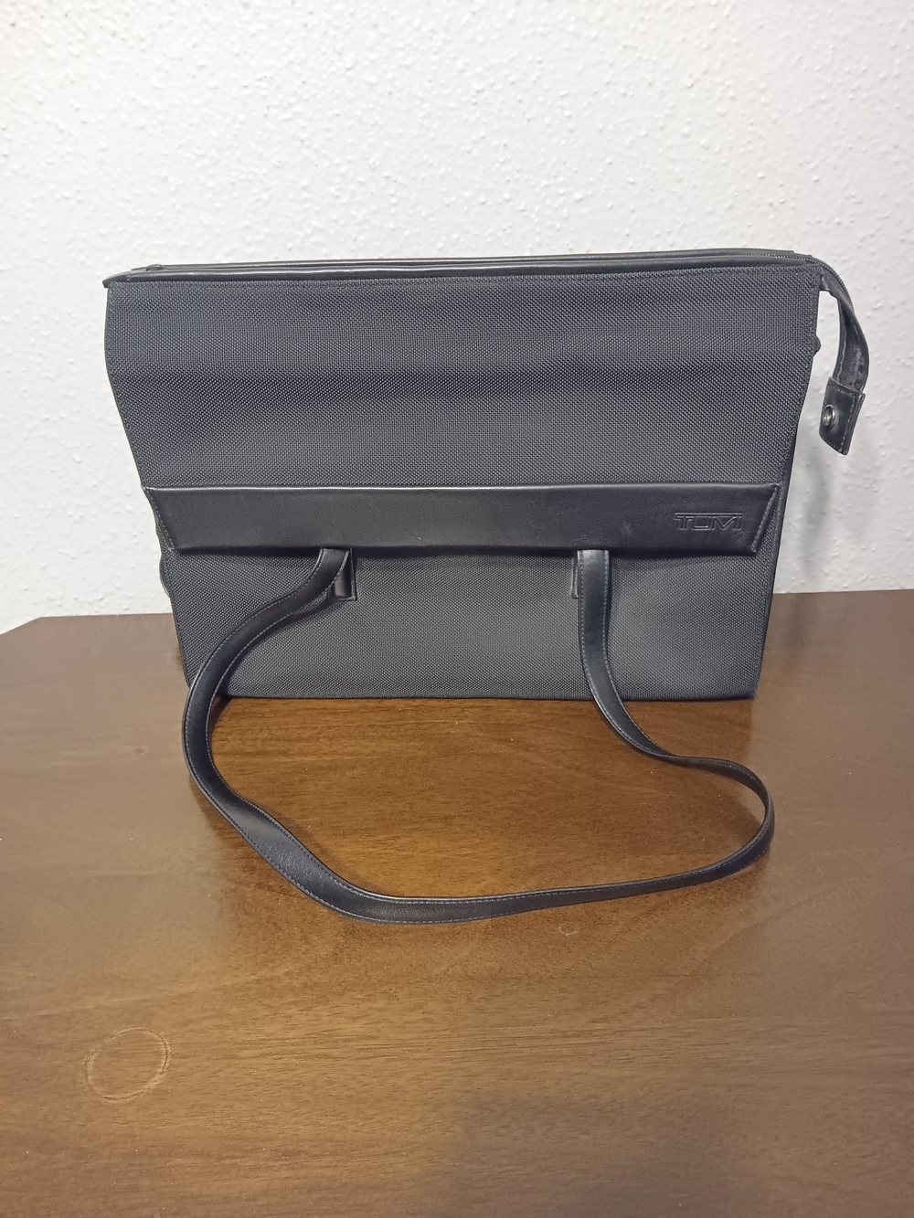 Tumi Alpha Ballistic Nylon and Leather Brief Travel Tote Bag